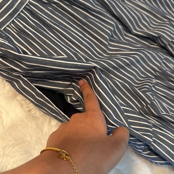 Love Bonito Pixie Padded Tiered Maxi Dress Navy Blue S - Picture 7 of 8